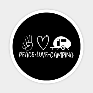 Peace love camping design Magnet